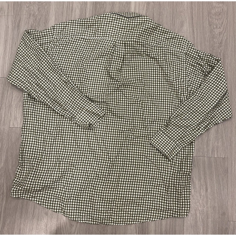 Bullock & Jones Shirt Mens XXL Green Plaid Check Button Up San Francisco 2XL - Picture 2 of 7